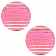 Basic Cabochon 20mm stripe Pink holographic